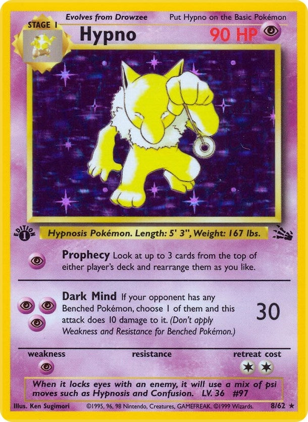 Image for Hypno (8) (08/62) [Fossil] - Pokemon