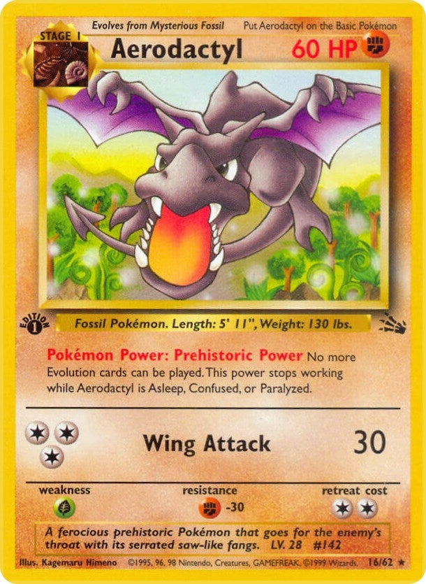 Image for Aerodactyl (16) (16/62) [Fossil] - Pokemon