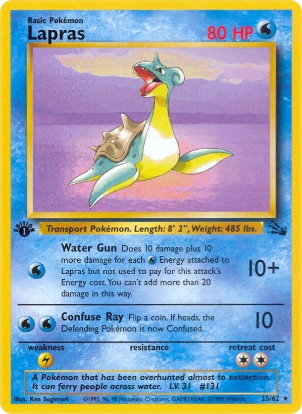 Image for Lapras (25) (25/62) [Fossil] - Pokemon