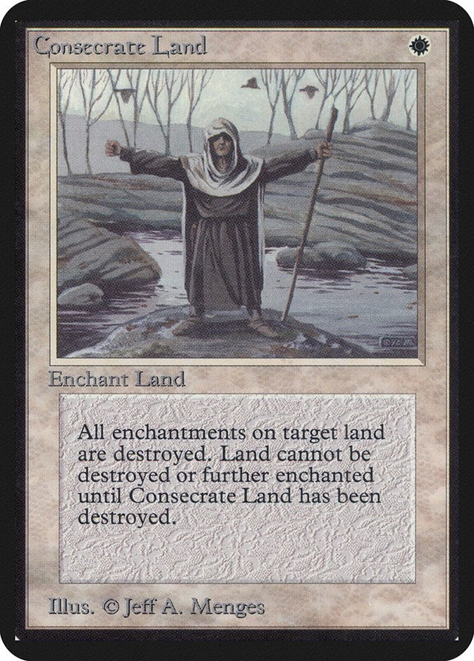 Image for Consecrate Land [Alpha Edition] - Magic: The Gathering