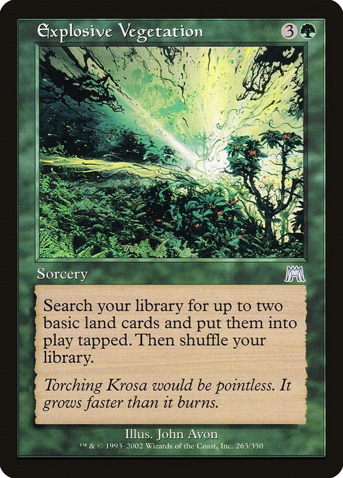 Image for Explosive Vegetation (263) [Onslaught] - Magic: The Gathering