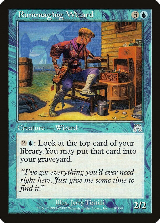 Image for Rummaging Wizard (110) [Onslaught] - Magic: The Gathering