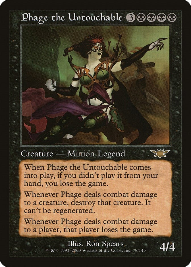 Image for Phage the Untouchable (78) [Legions] - Magic: The Gathering