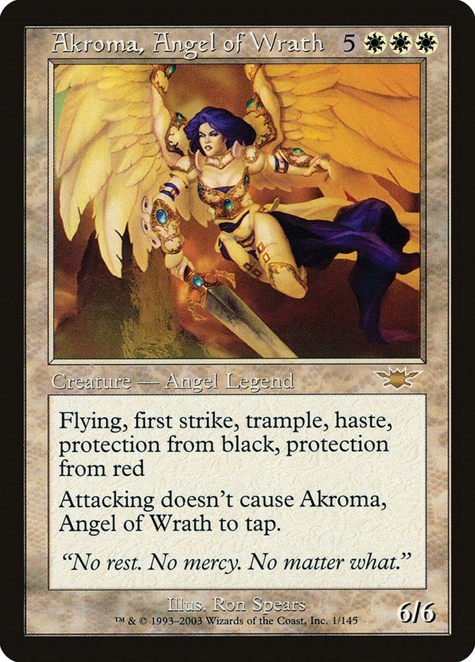 Image for Akroma, Angel of Wrath (1) [Legions] - Magic: The Gathering