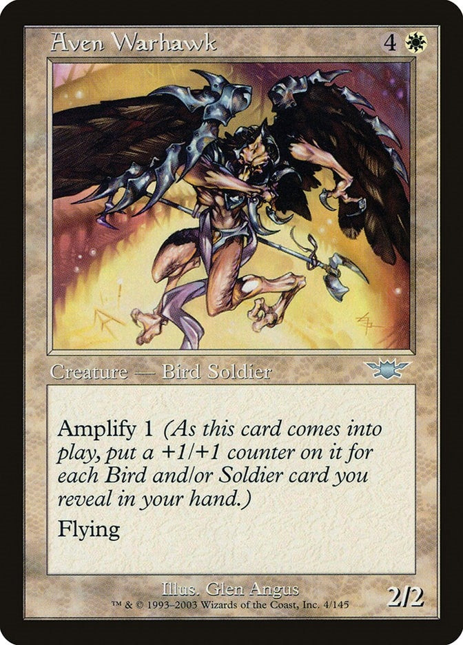 Image for Aven Warhawk (4) [Legions] - Magic: The Gathering