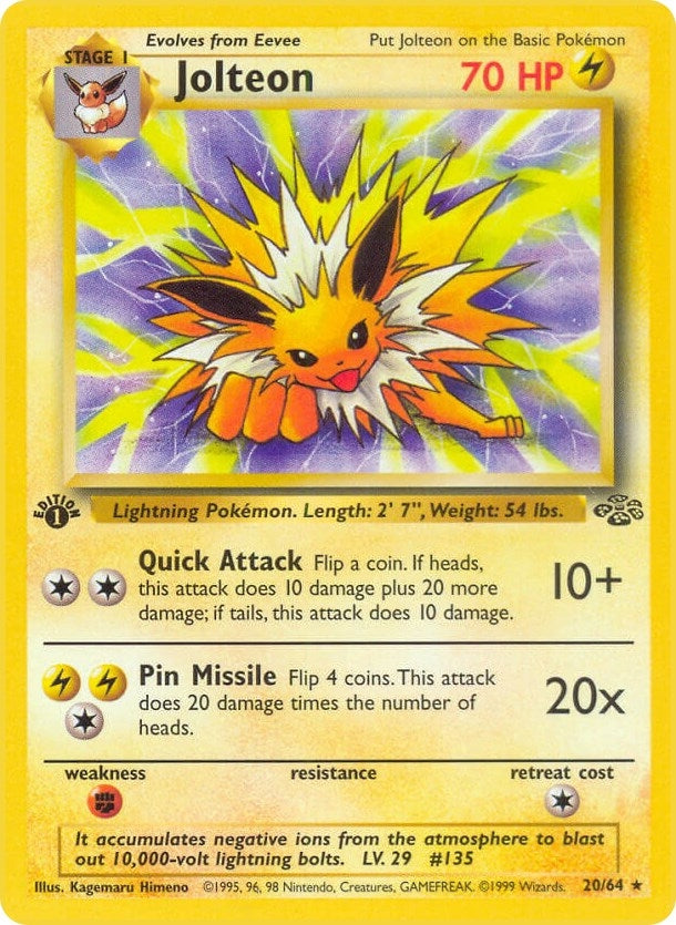 Image for Jolteon (20) (20/64) [Jungle] - Pokemon