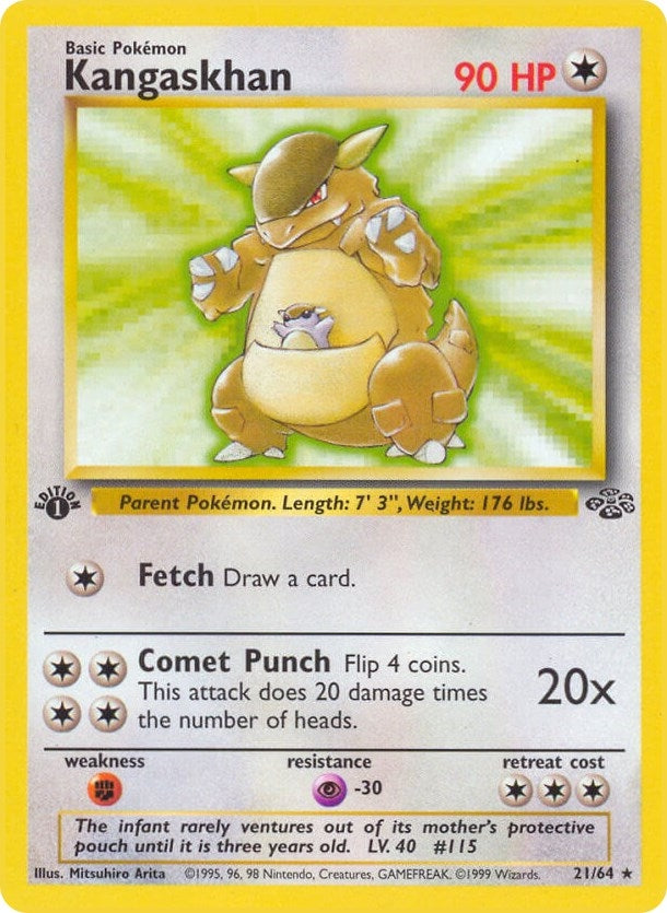 Image for Kangaskhan (21) (21/64) [Jungle] - Pokemon