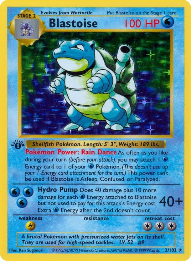 Image for Blastoise (002/102) [Base Set (Shadowless)] - Pokemon