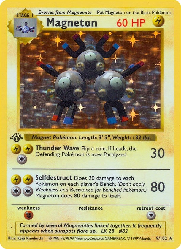 Image for Magneton (009/102) [Base Set (Shadowless)] - Pokemon