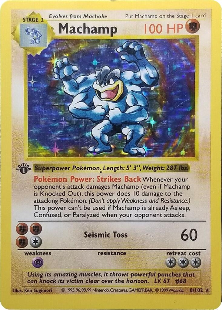 Image for Machamp - 8/102 (Base Set Shadowless) (008/102) [Deck Exclusives] - Pokemon