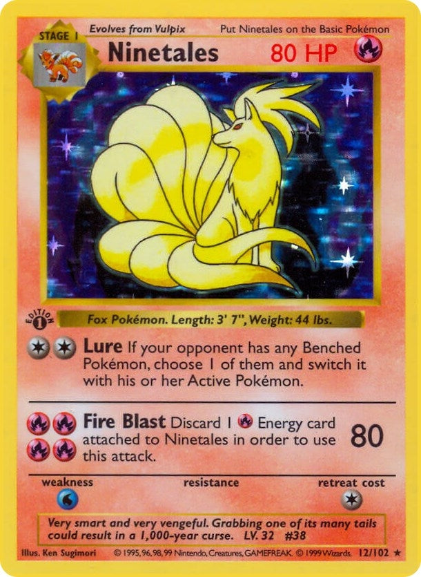 Image for Ninetales (012/102) [Base Set (Shadowless)] - Pokemon