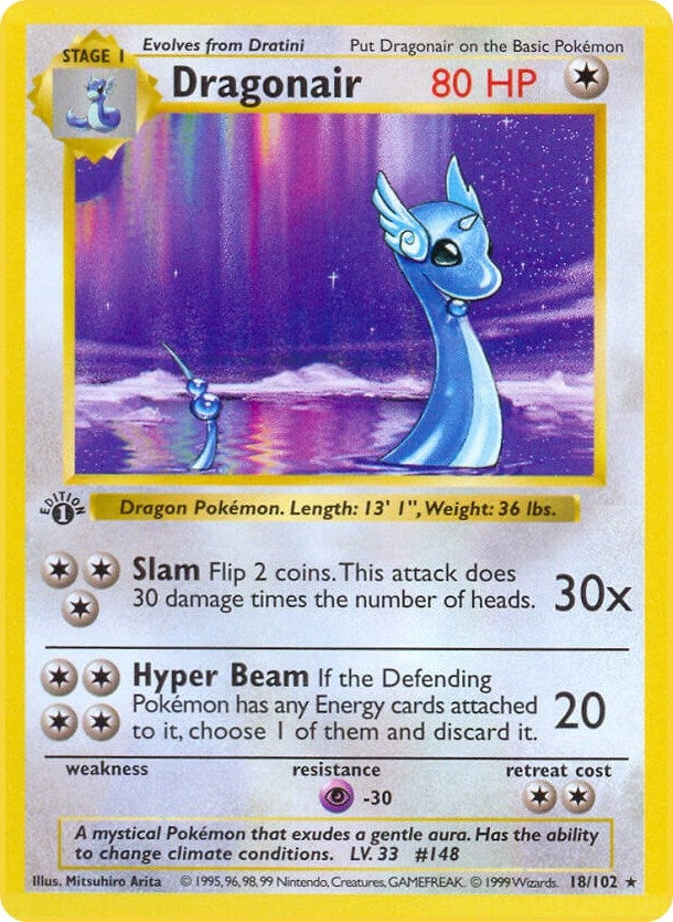 Image for Dragonair (018/102) [Base Set (Shadowless)] - Pokemon