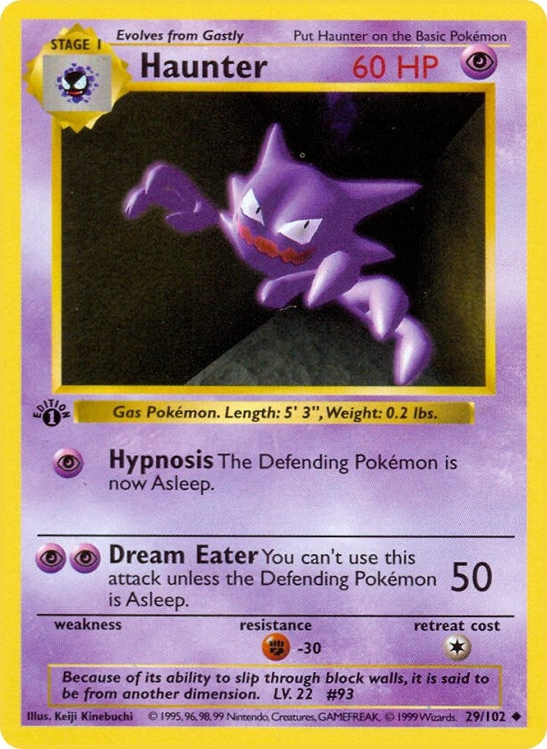 Image for Haunter (029/102) [Base Set (Shadowless)] - Pokemon