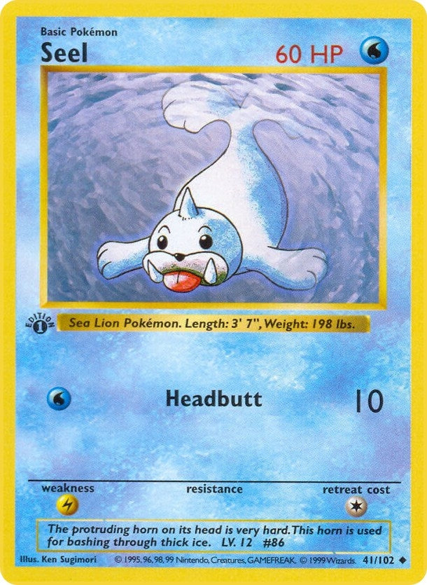 Image for Seel (041/102) [Base Set (Shadowless)] - Pokemon