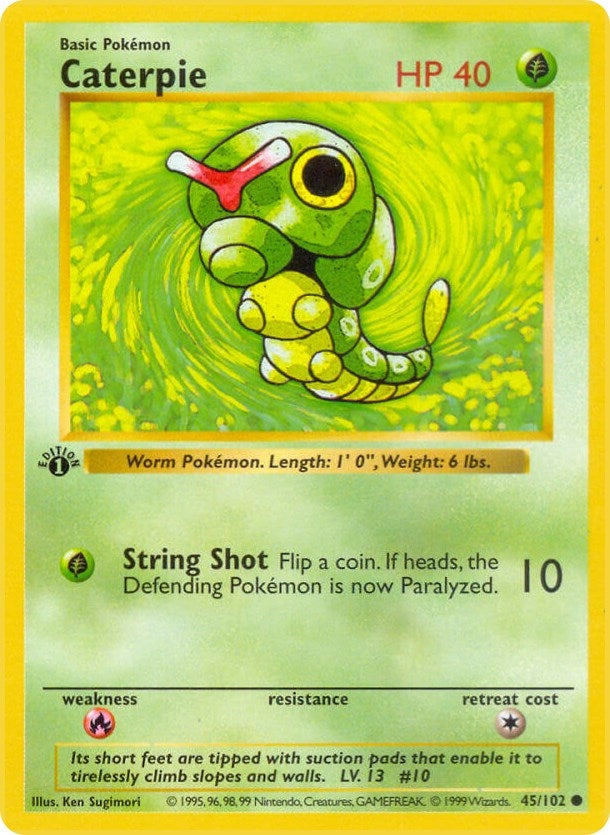 Image for Caterpie (045/102) [Base Set (Shadowless)] - Pokemon