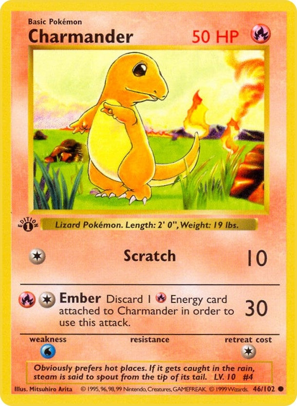 Image for Charmander (046/102) [Base Set (Shadowless)] - Pokemon