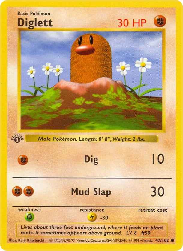 Image for Diglett (047/102) [Base Set (Shadowless)] - Pokemon
