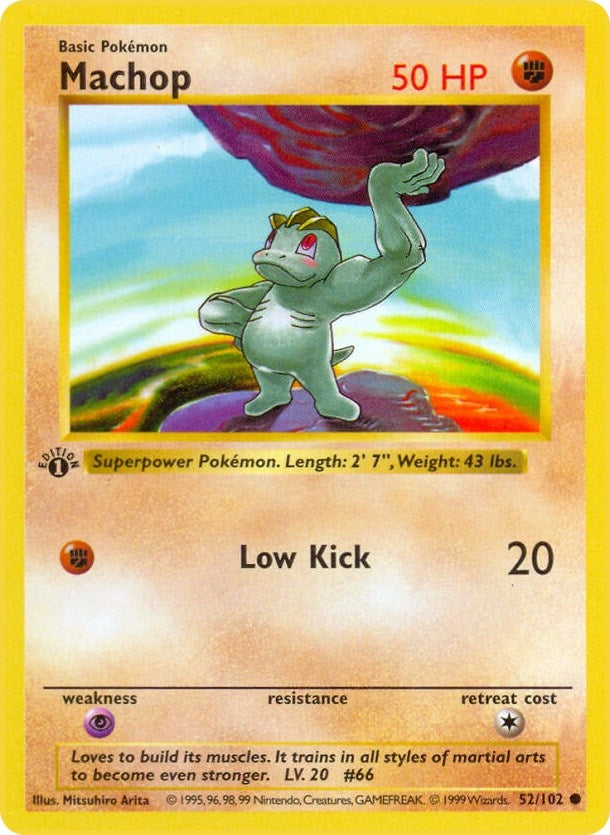Image for Machop (052/102) [Base Set (Shadowless)] - Pokemon