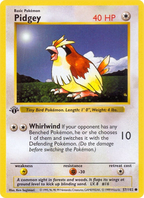 Image for Pidgey (057/102) [Base Set (Shadowless)] - Pokemon