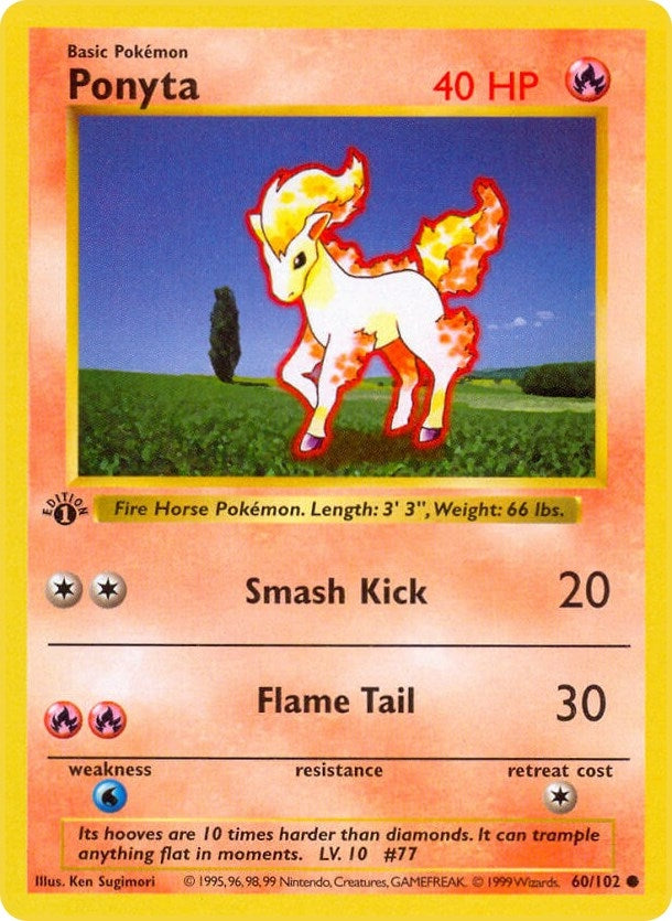 Ponyta (060/102) [Base Set (Shadowless)]