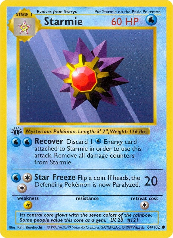 Image for Starmie (064/102) [Base Set (Shadowless)] - Pokemon
