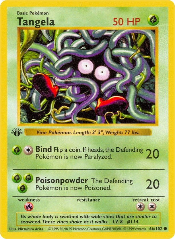 Image for Tangela (066/102) [Base Set (Shadowless)] - Pokemon
