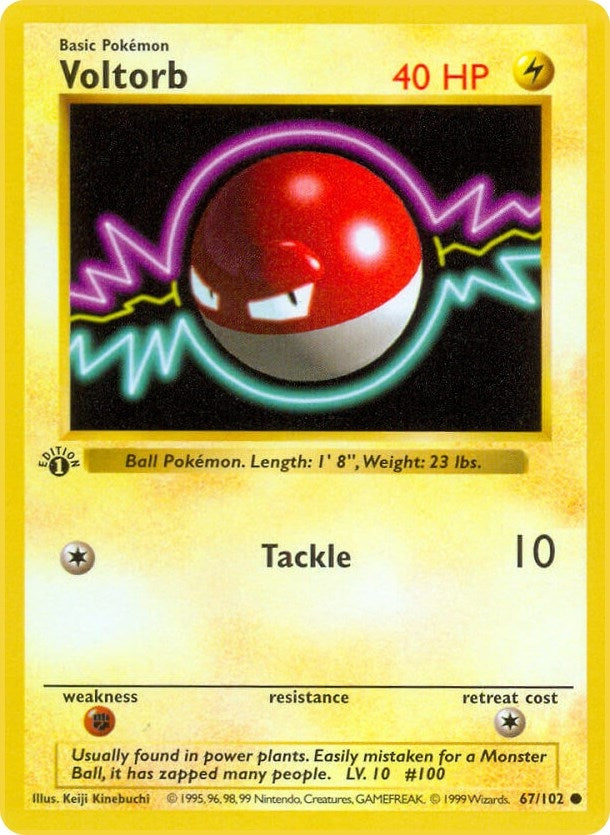 Image for Voltorb (067/102) [Base Set (Shadowless)] - Pokemon