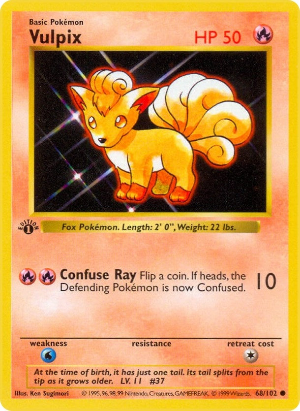 Image for Vulpix (068/102) [Base Set (Shadowless)] - Pokemon