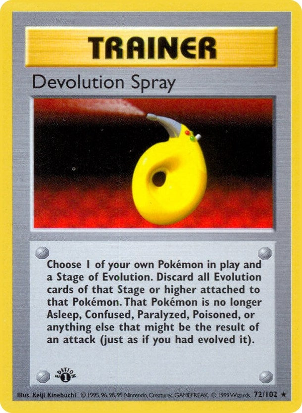 Image for Devolution Spray (072/102) [Base Set (Shadowless)] - Pokemon