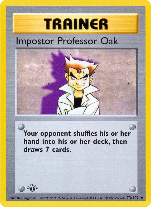 Image for Impostor Professor Oak (073/102) [Base Set (Shadowless)] - Pokemon
