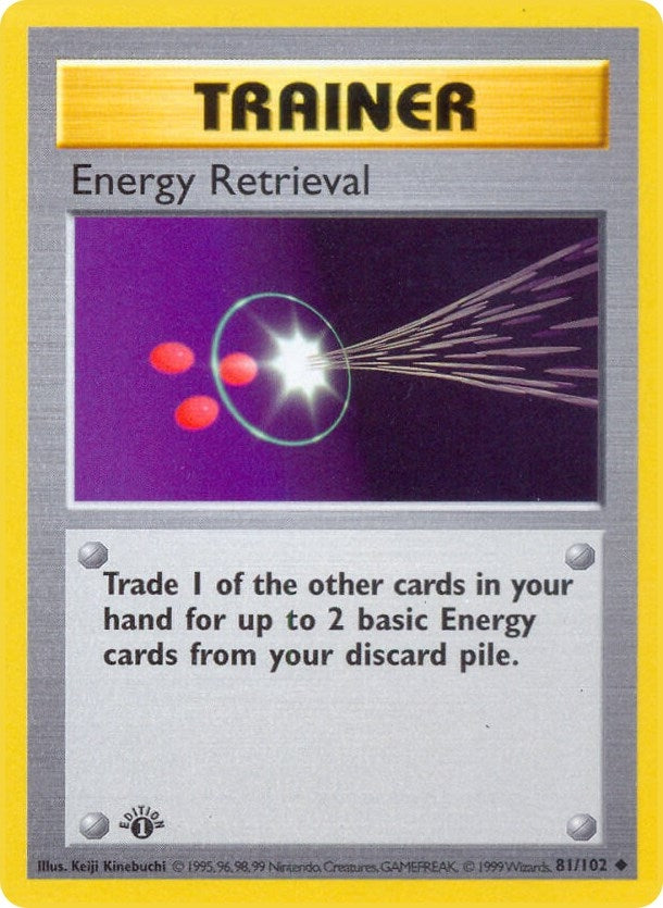 Image for Energy Retrieval (081/102) [Base Set (Shadowless)] - Pokemon
