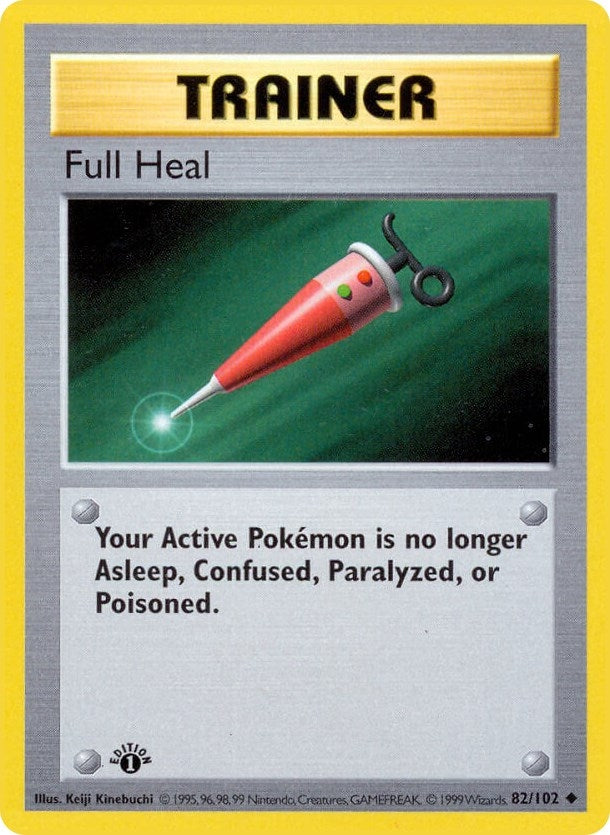 Image for Full Heal (082/102) [Base Set (Shadowless)] - Pokemon