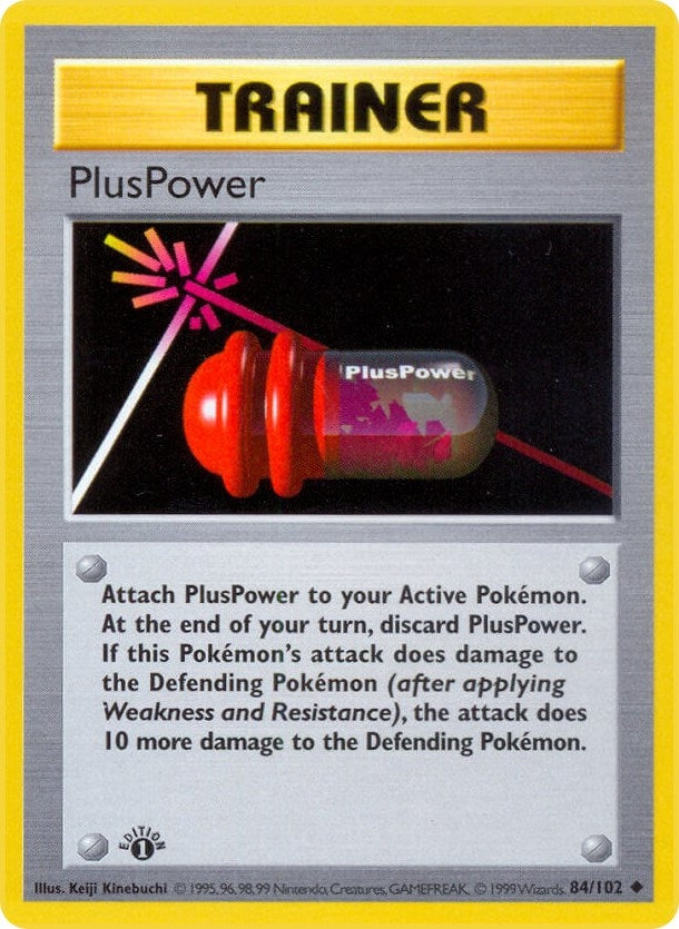 Image for PlusPower (084/102) [Base Set (Shadowless)] - Pokemon