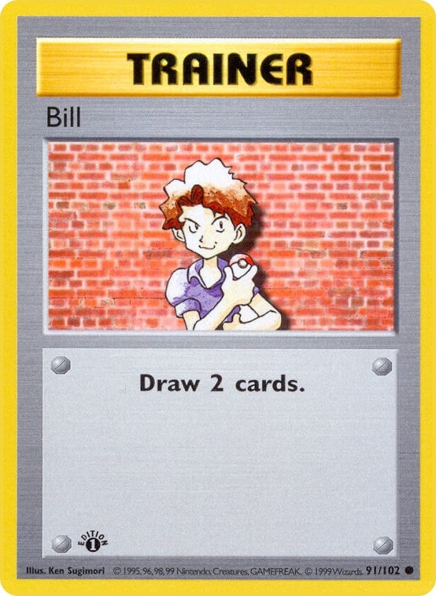 Image for Bill (091/102) [Base Set (Shadowless)] - Pokemon