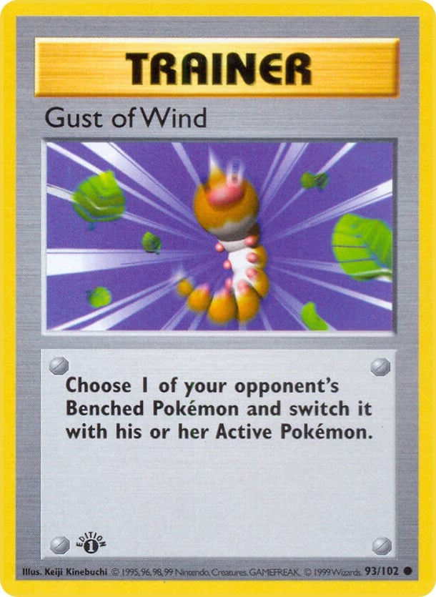 Image for Gust of Wind (093/102) [Base Set (Shadowless)] - Pokemon