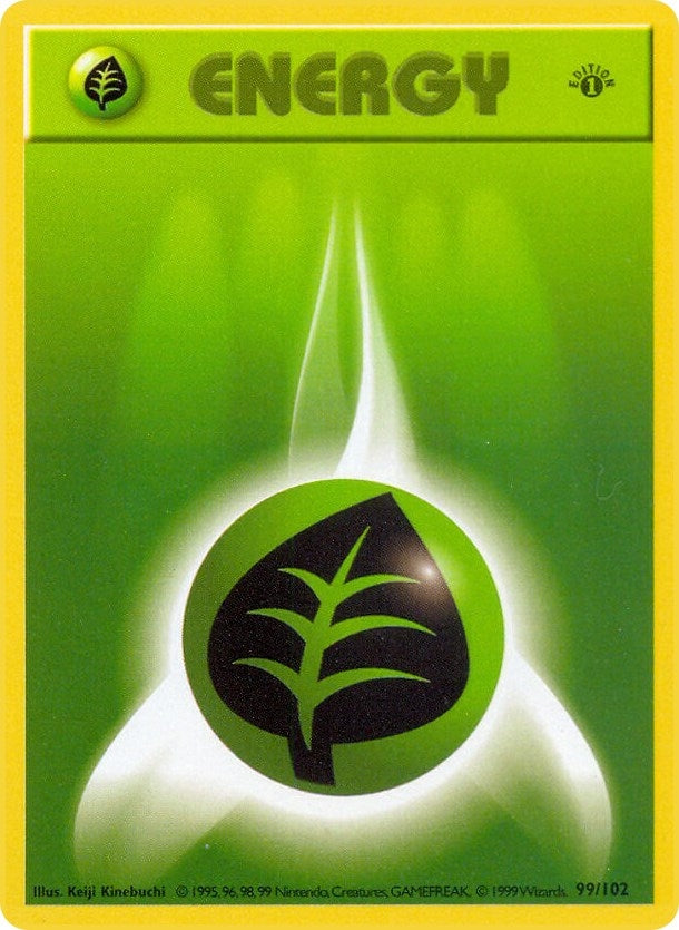 Image for Grass Energy (099/102) [Base Set (Shadowless)] - Pokemon