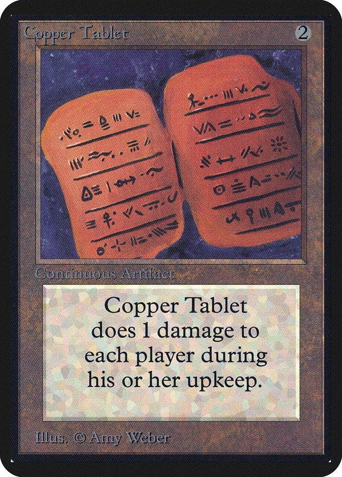 Image for Copper Tablet [Alpha Edition] - Magic: The Gathering