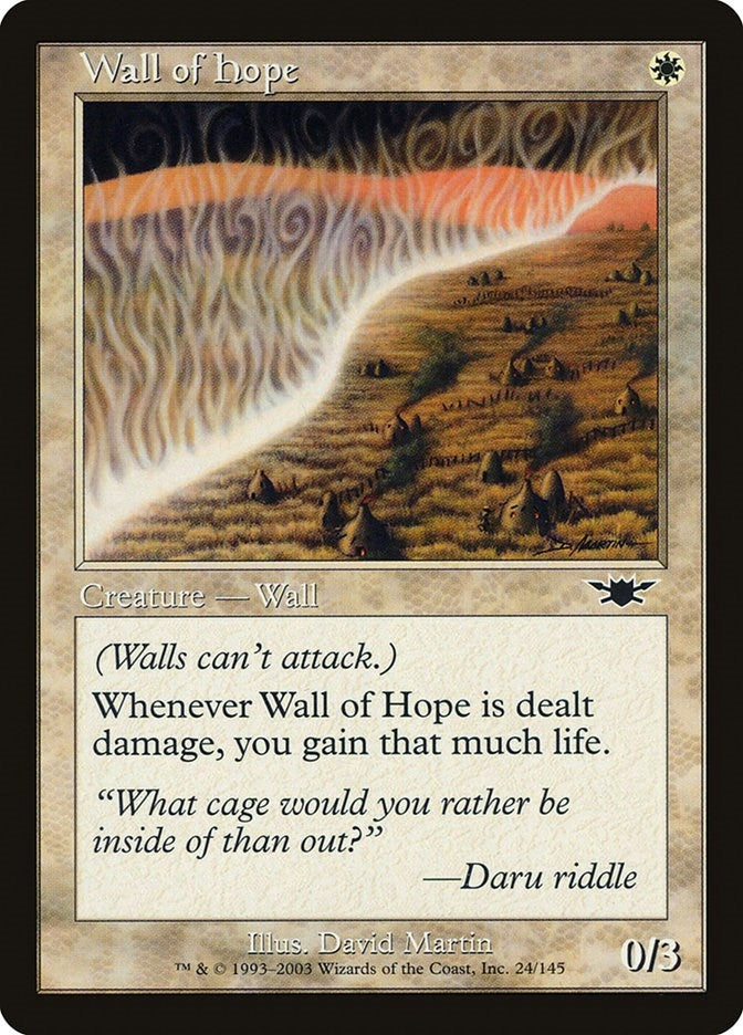 Image for Wall of Hope (24) [Legions] - Magic: The Gathering
