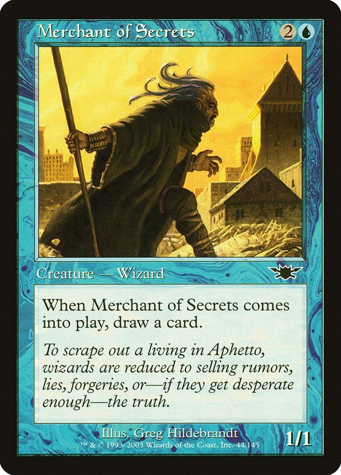 Image for Merchant of Secrets (44) [Legions] - Magic: The Gathering