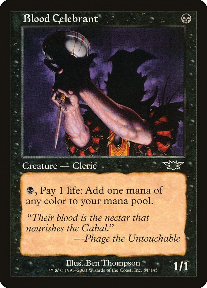 Image for Blood Celebrant (61) [Legions] - Magic: The Gathering