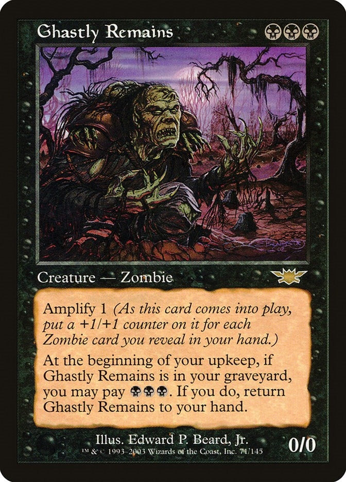 Image for Ghastly Remains (71) [Legions] - Magic: The Gathering