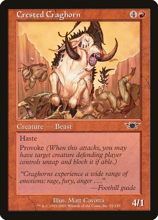 Image for Crested Craghorn (91) [Legions] - Magic: The Gathering
