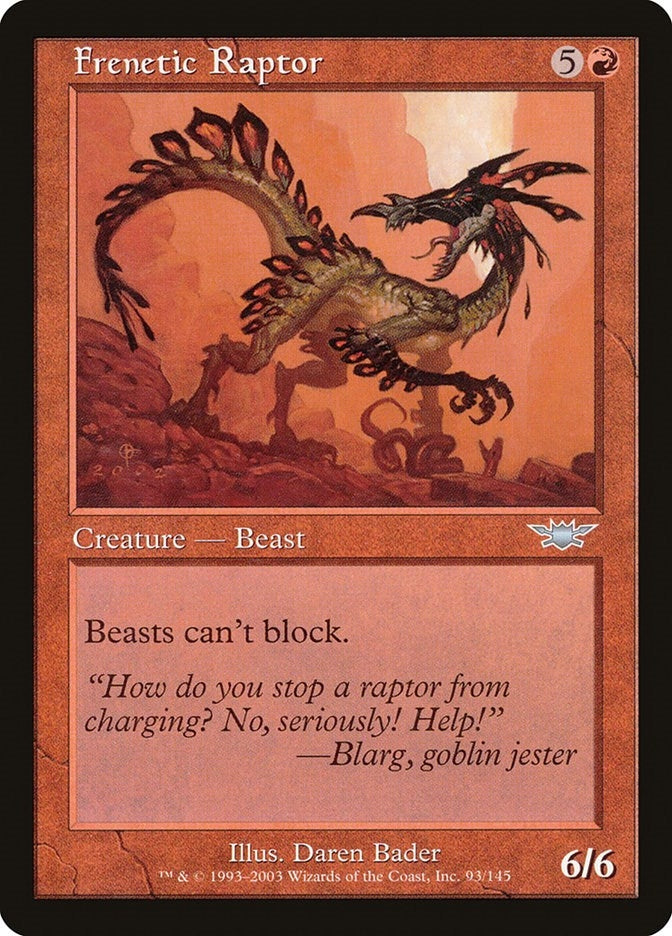 Image for Frenetic Raptor (93) [Legions] - Magic: The Gathering