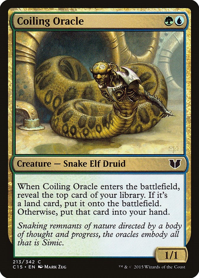 Image for Coiling Oracle (213) [Commander 2015] - Magic: The Gathering