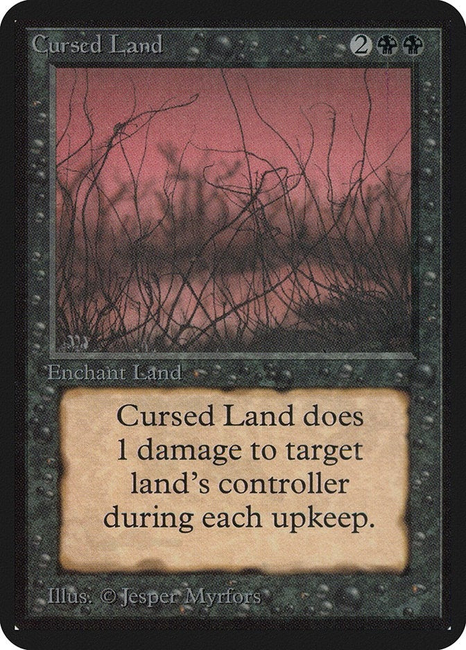 Image for Cursed Land [Alpha Edition] - Magic: The Gathering