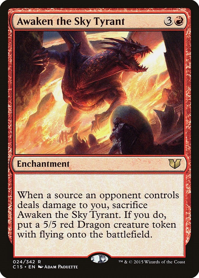 Image for Awaken the Sky Tyrant (24) [Commander 2015] - Magic: The Gathering
