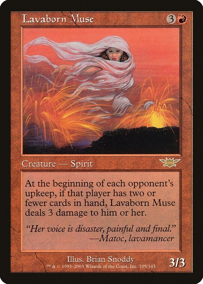 Image for Lavaborn Muse (105) [Legions] - Magic: The Gathering