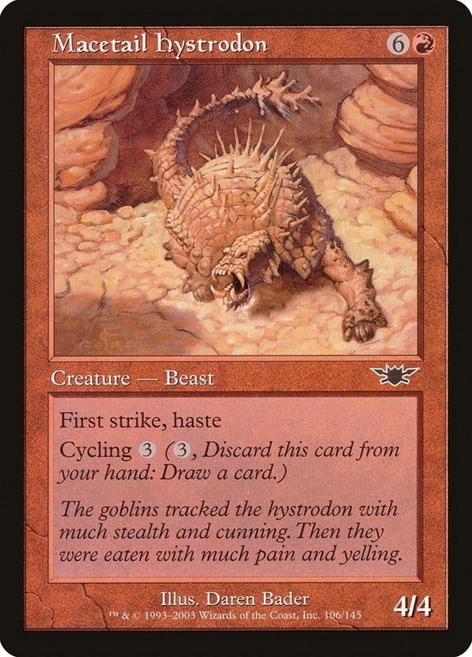 Image for Macetail Hystrodon (106) [Legions] - Magic: The Gathering