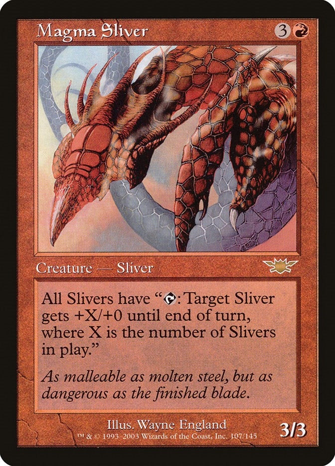 Image for Magma Sliver (107) [Legions] - Magic: The Gathering