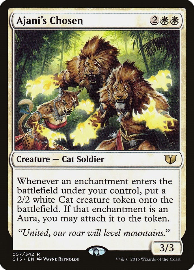 Image for Ajani's Chosen (57) [Commander 2015] - Magic: The Gathering